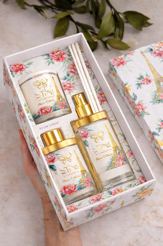 Coleção Flores – Kit de aromas com vela, spray de ambiente e difusor image 2