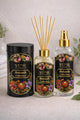 Conjunto de luxo de difusor de ambiente Botanik Collection – varetas, home spray e caixa decorativa