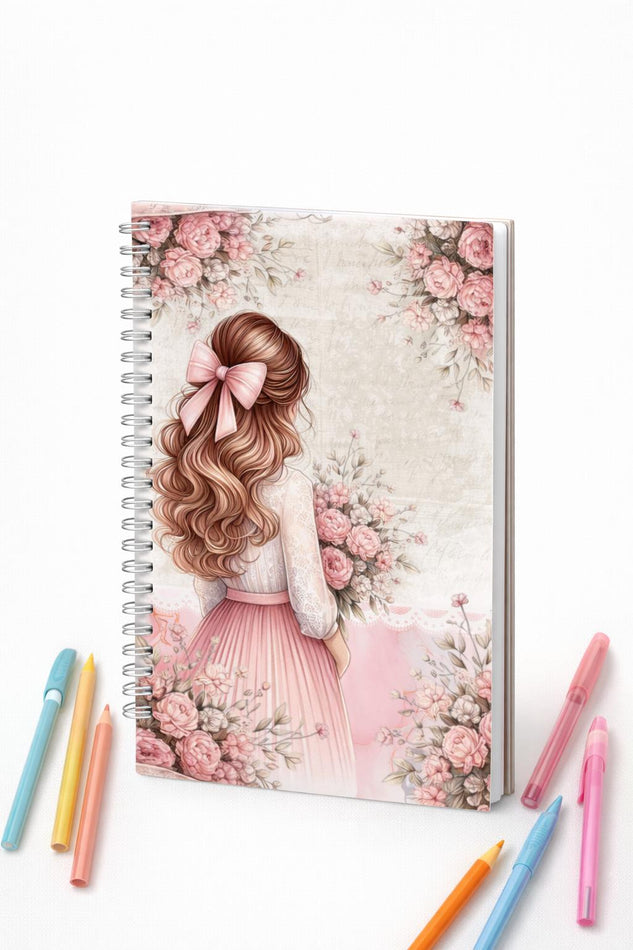 Exklusives personalisiertes Notizbuch – Romantisches Design & Premium