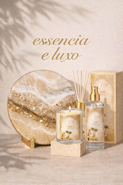 Oásis Collection – Orientalisches Duftset mit Kerze, Raumspray & Diffuser